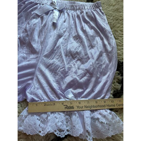 Vintage Lace Satin Bubble Bloomers Underwear Knickers Panties Lolita Shorts - Picture 7 of 13